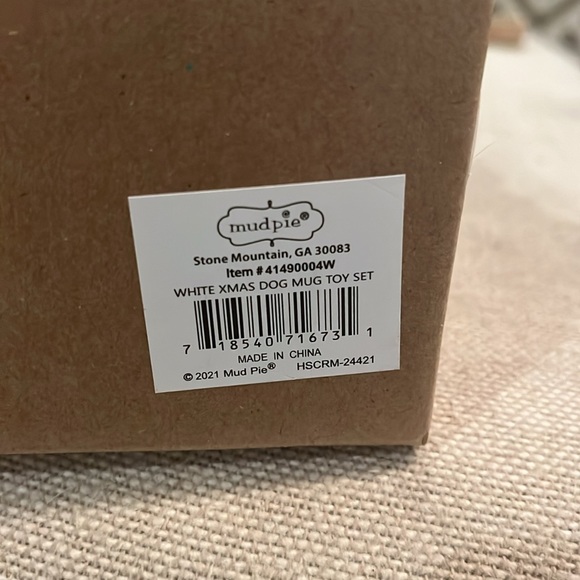 Mud Pie White Santa's Favorite Dog Toy and Mug Set/NWT - Picture 10 of 10